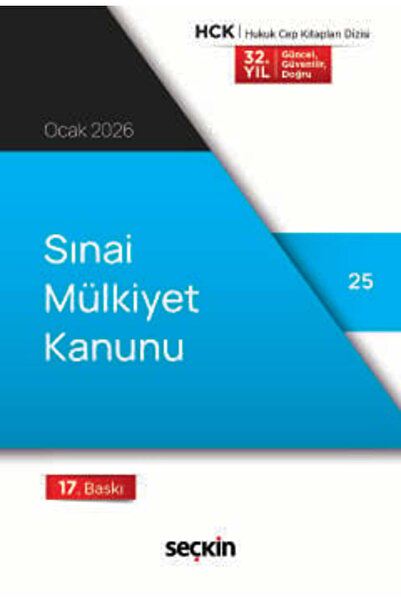 Seçkin Yayıncılık Sınai Mülkiyet Kanunu (Cep Kitabı) (Yayına Hazırlayan) 17. ...