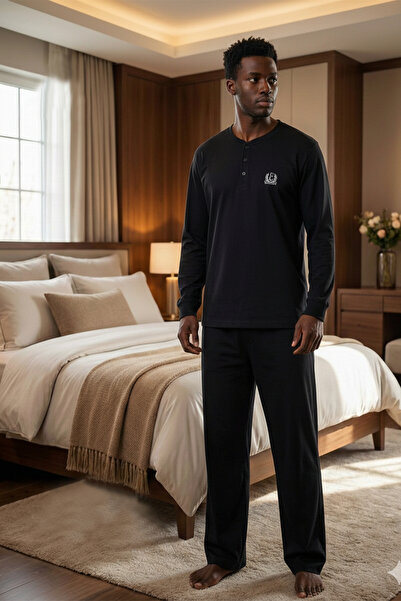 lohusahamile Plus Size Men's Dad Pajama Set