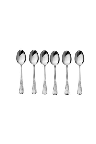Culinaro Set of 6 coffee spoons PEARL 1.2mm, stainless steel