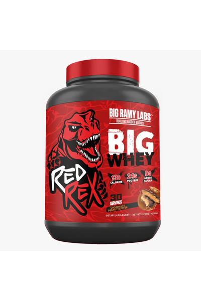 BIG RAMY LABS ريد ريكس بيج واي، بنكهة زبدة الفول السوداني والشوكولاتة، 2.2 رطل