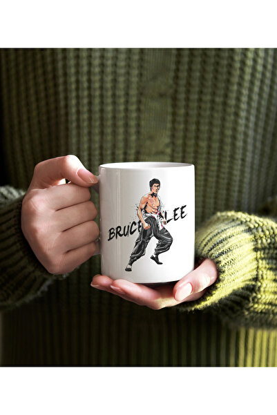 Darkia Bruce Lee Written Printed Gift Porcelain Mug