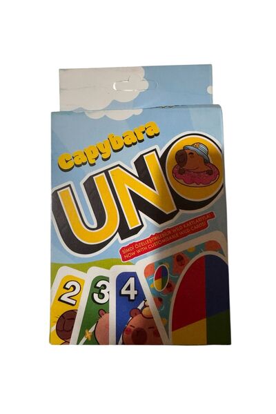 Butik Center Capybara Uno Card Game Fun Family and Children's Game 2-10 Playe...