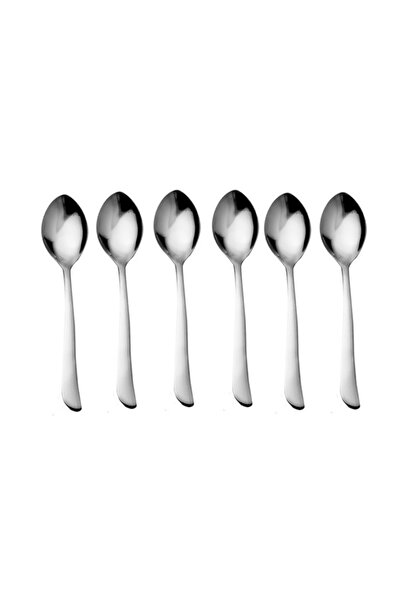 Culinaro Set of 6 tea spoons ROSE 1.6mm, stainless steel