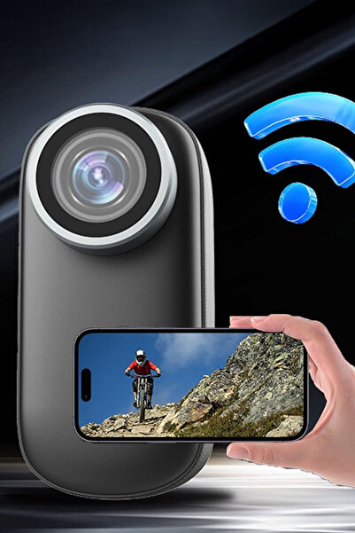 TechnoStation 4K Full HD Mini Aksiyon Kamerası Vlog Kamerası Pratik Kullanım ...