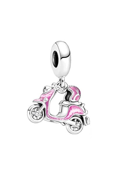 Defne Silver Pink Scoteer Charm