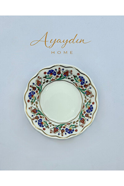 İpek Porselen Çok Lale Desenli Çay Tabağı 6’lı Set – AYAYDIN HOME