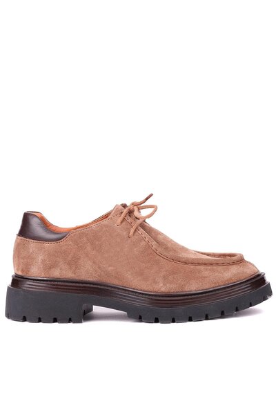 Shoetyle - Cinnamon Genuine Suede Lace-Up Casual Men's Shoes 115-K600