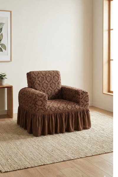 kutlale Jacquard Single Person Ottoman Pattern Armchair, Sofa, Sofa Bed Cover...