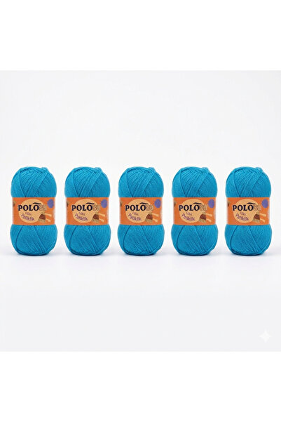 Polosu Lüx Patiklik El Örgü İpi 5 Adet (5’li Avantaj Paket)-NO:301