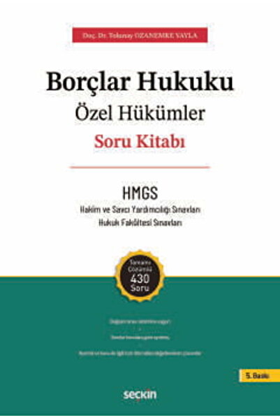 Seçkin Yayıncılık THEMIS - Borçlar Hukuku Özel Hükümler - Soru Kitabı Doç. Dr...