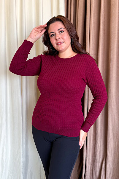 ModaPlaza Women's Twist Knitwear Sweater 5484