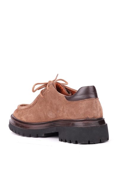 Shoetyle - Cinnamon Genuine Suede Lace-Up Casual Men's Shoes 115-K600