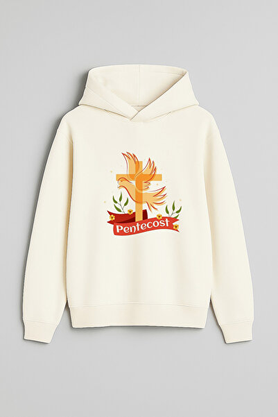 MODA هامسين يورتوسي بنتيكوست مطبوع سويت شيرت للأطفال بغطاء للرأس من إكرو