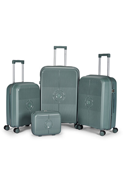 LİMRA طقم شنط سفر مكون من 4 حقائب أمتعة بعجلات و بتصميم صلب وقوي مصنوع من ماد...