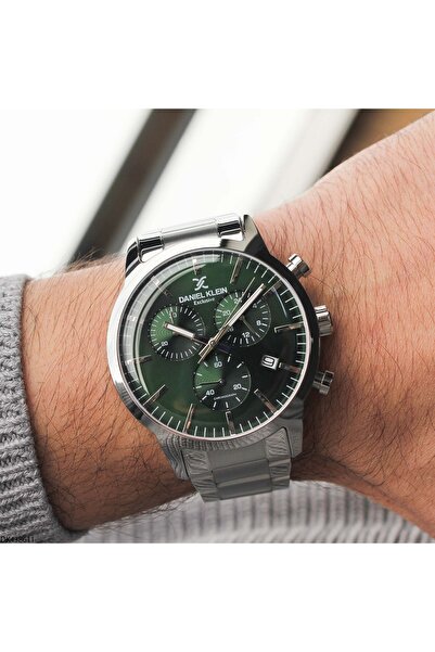 Daniel Klein ساعة يد رجالية بسوار فولاذي DK438611