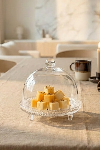 hapeed Mars Model Medium Size Glass Cake Pan and Presentation Container