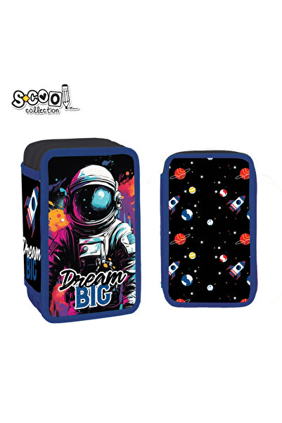 OEM Unequipped pencil case, 3 zippers, DREAM BIG