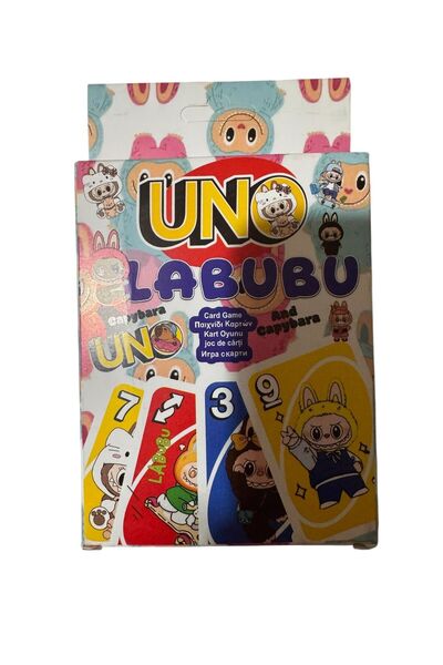 Butik Center Uno Labubu Themed Card Game Fun Family and Children's Game 2-10 ...