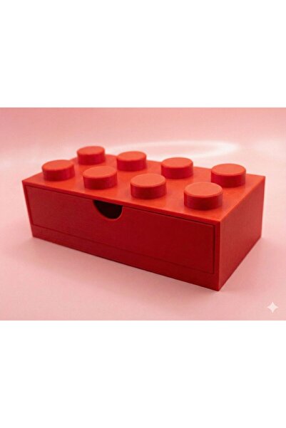 Teknovagroup Mini Drawer with Building Toy Design - Small Size 4X2 Desktop Or...