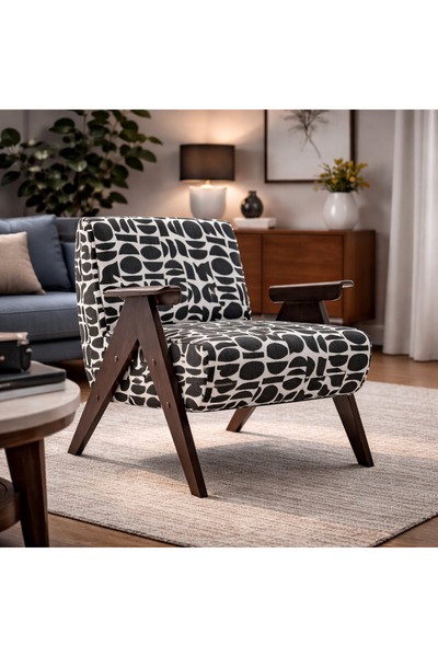 N.zone Modern recliner with a geometric pattern – contemporary design with a ...