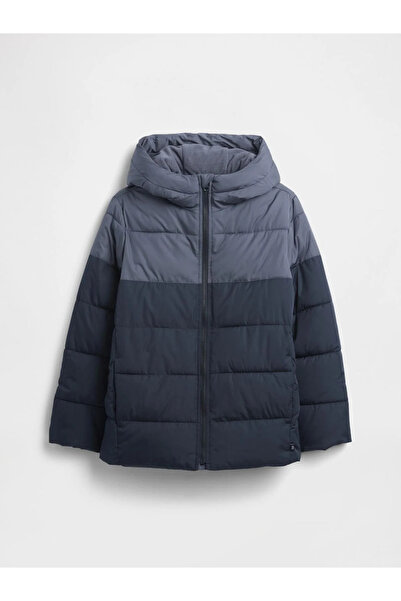 GAP معطف منفوخ للرجال والأولاد باللون الأزرق الداكن من ColdControl، رمز المود...