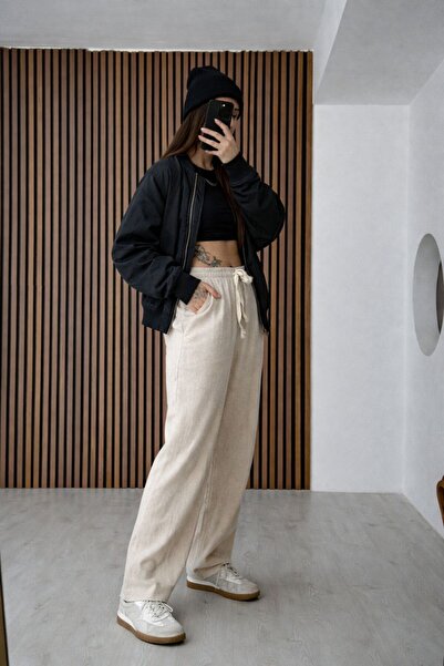 RE7EDİ düz ekose kumaş Unisex Pijama Eşofman