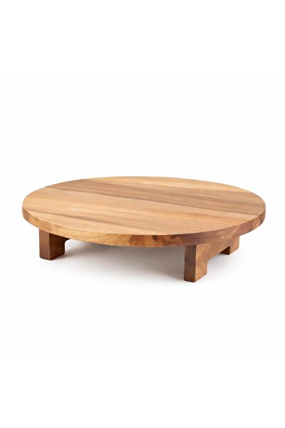 MİEN Acacia Round Presentation Tray 33 cm