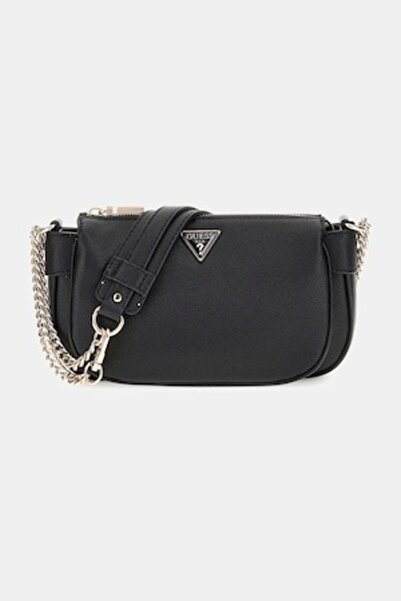 Guess Eco Leather Shoulder Bag Fedora, Black