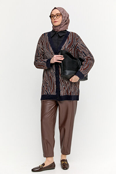 Setrms Desenli V Yaka Triko Hırka