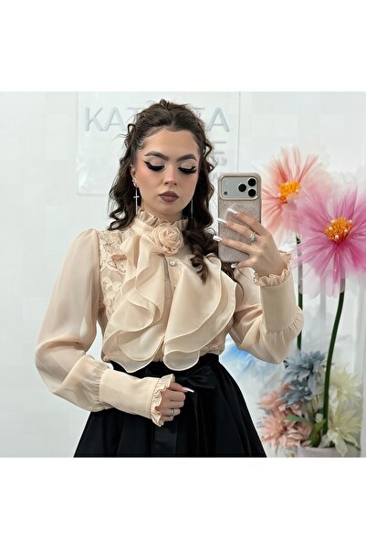 KATYDEA STORE Elegant Lace Shirt PRINCESS