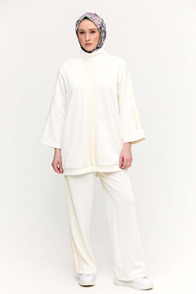 Setrms Deri Şeritli Yüksek Yaka Tunik