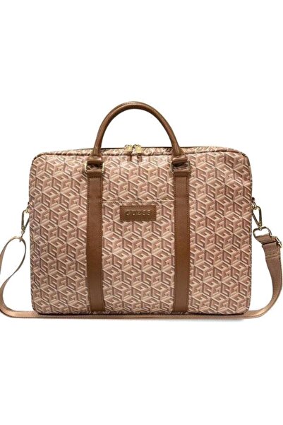Other GUESS GCube Stripes Brown Laptop Bag