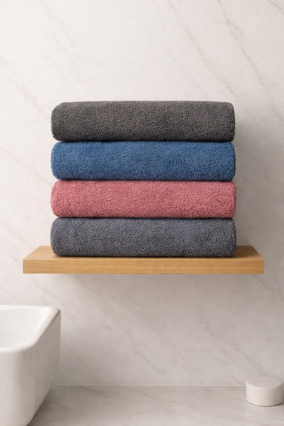 Peacock 4 Adet El Havlusu Premium Kalite %100 Pamuk 50x90 cm