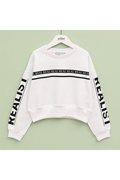 WANEX Kız Çocuk Uzun Kol İnce Tişört - 32603 - Beyaz