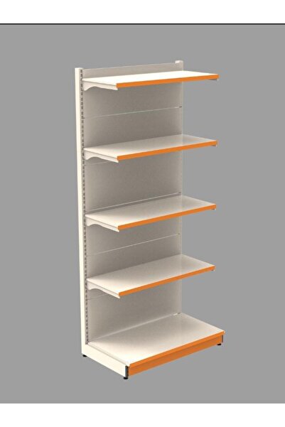 RafBurada Market Rafı (Ekonomik) Duvar Ünitesi 40A/30*4 Beyaz-40x90 cm