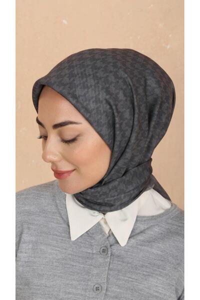 locella Soft Pamuk Eşarp Füme