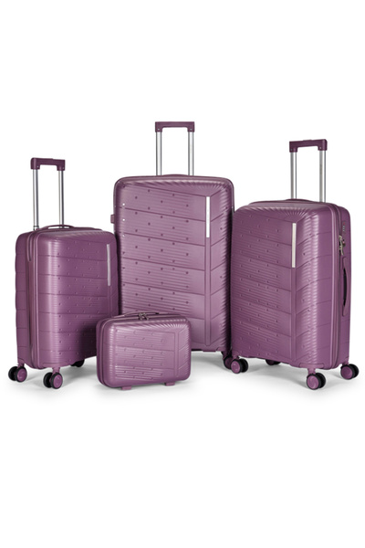 LİMRA A set of 4 wheeled luggage bags with a sturdy and durable design, made ...
