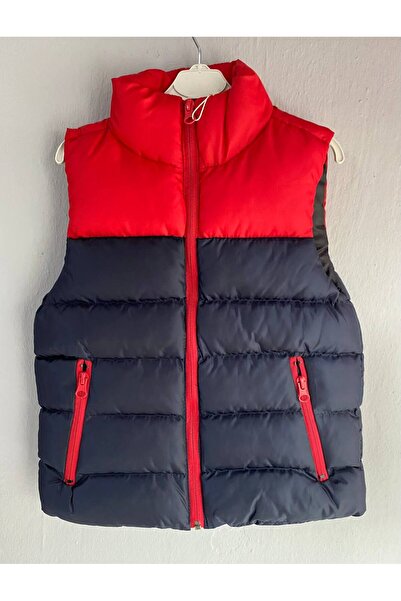 SÜSLÜ KİDS Children's Standing Collar Pocketed Puffer Vest