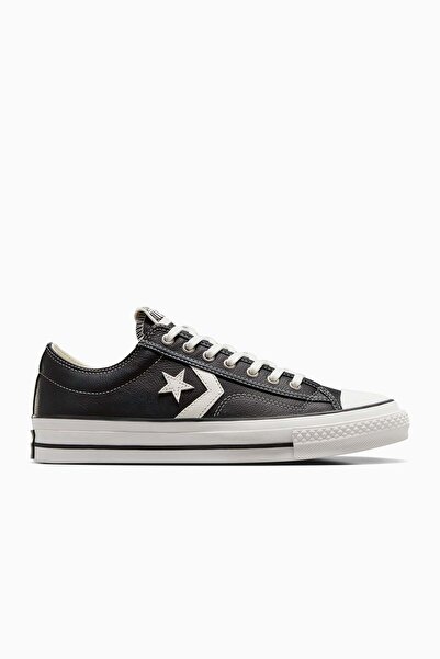 Converse Black Unisex Star Player 76 Fall Leather Sneaker Model Code: (A06204...