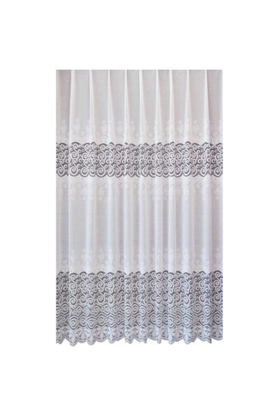 TREI STEJARI Easter curtain model 51257, white, 250 cm x 240 H