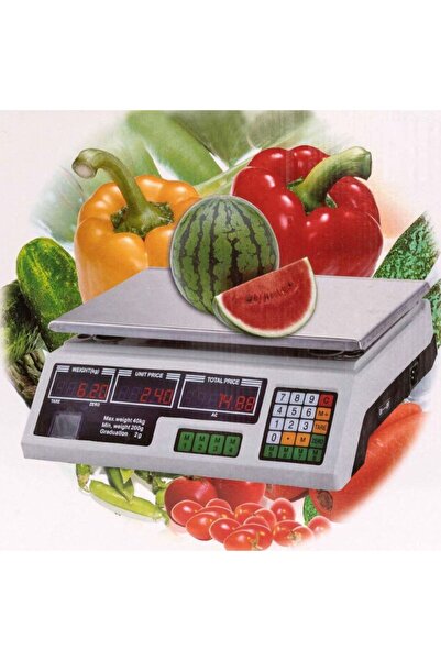 hoffmans Digital Electronic Kitchen Scale - Dual LCD Display, 40KG Capacity