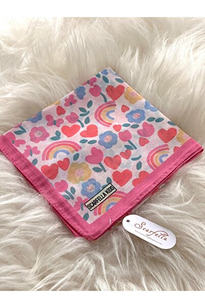 scarfella KIDS Desenli çocuk eşarbı 75x75 cm