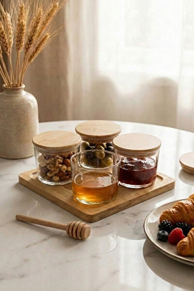 Fhilli Brunch - 9 Piece Bamboo Vacuum Lid Breakfast Set