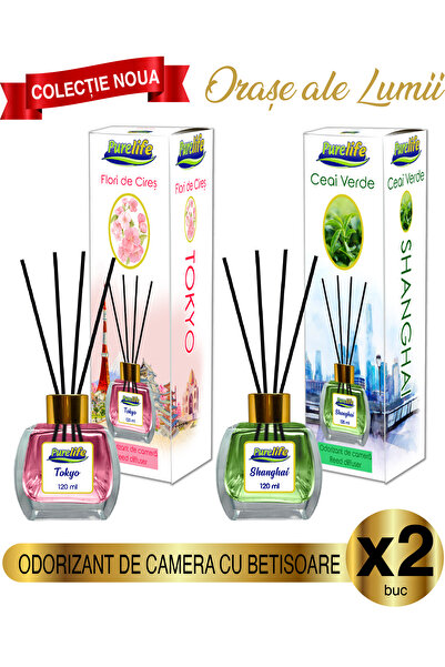 PureLife Pure Life Tokyo Cherry Blossom & Shanghai Green Tea Room Fragrance S...