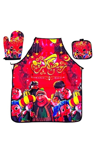 Toybox مريلة رمضان للأطفال للمطبخ