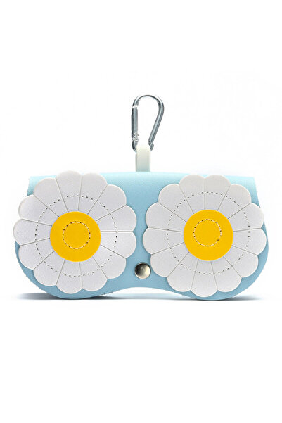 Techsuit ETFA3 Leather Glasses Case for Kids, Blue