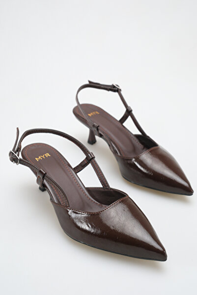 meyra'nın ayakkabıları Women's High-Heeled Shoes Acı Kahve Yanki (5.5 cm)