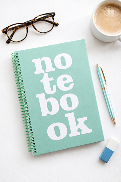 uğurlu dükkan 24 cm Green No Te Bo Ok Spiral Bound Lined Agenda