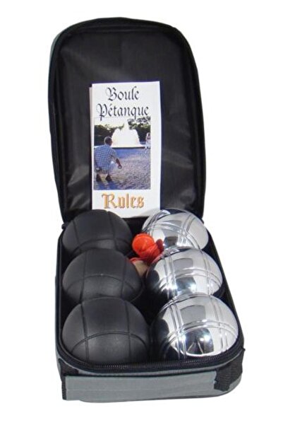 TACTIC Joc de exterior Petanque Provence cu 6 bile într-o geantă cu fermoar