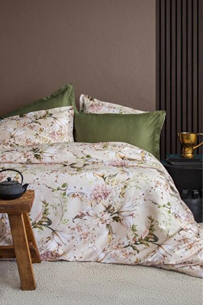 İssimo Home Harmonia 210Tc Digital Printed Cotton Satin Double Bedding Set